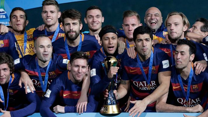 Telediario 1 - La copa del Mundialito llega a Can Barça por Navidad