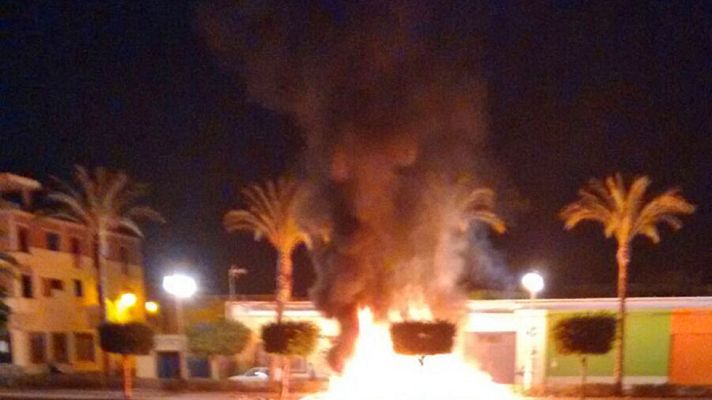 Telediario 1 - Disturbios en Roquetas de Mar