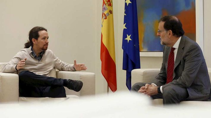 Telediario 1 - Iglesias reitera su 'no' a Rajoy