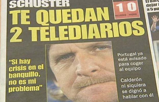  - La afición culpa a Schuster