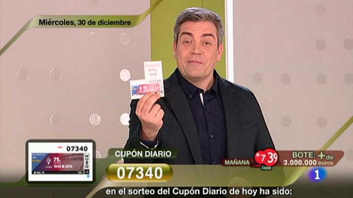 Sorteos ONCE - Sorteo ONCE - 30/12/15