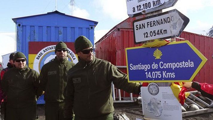 Telediario 1 - Santiago de Compostela recibió un 10% más de peregrinos