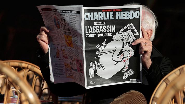 Telediario 1 - La portada de Charlie Hebdo un año después del atentado