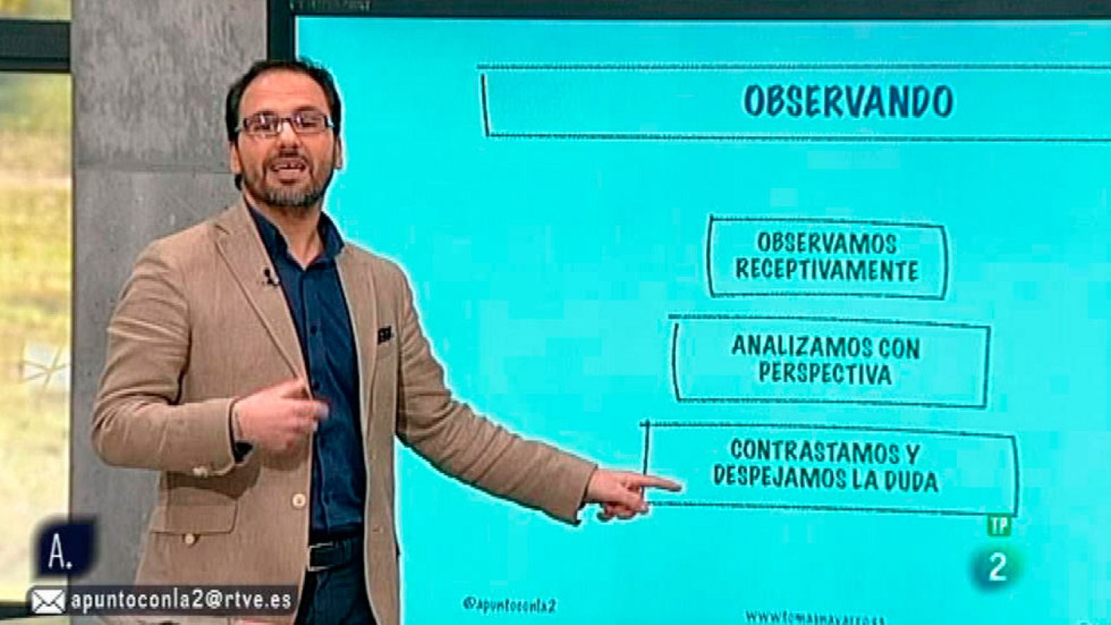 A punto con La 2 - A punto para vivir - Tomás Navarro: observar sin precipitarnos