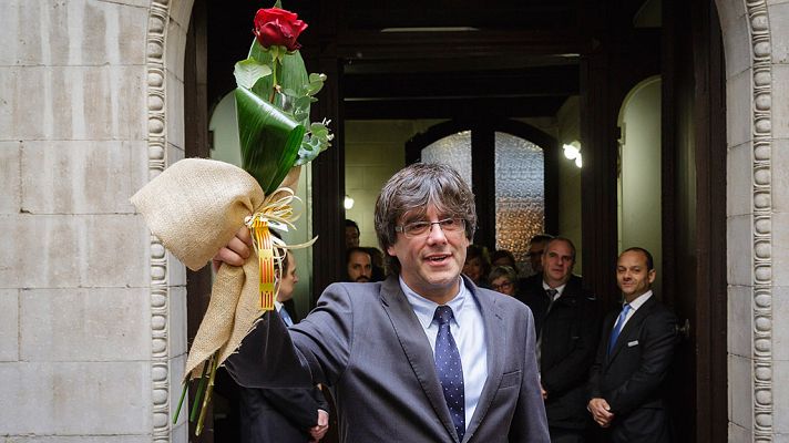 Telediario 1 - Puigdemont, de Rajoy: "No me interesa lo que diga un proyecto que se acaba"