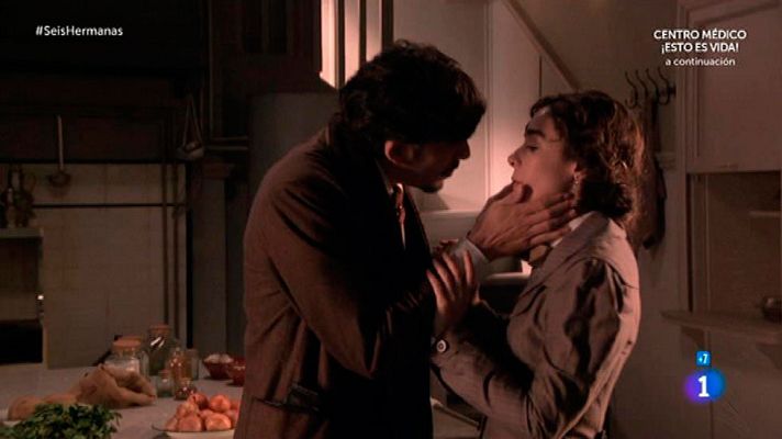 Seis hermanas - Celia rechaza los besos de Víctor Dumas