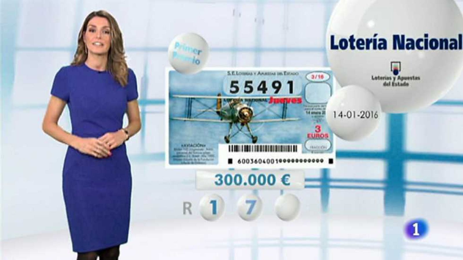 Lotería Nacional + La Primitiva + Bonoloto - 14/01/16 - ver ahora