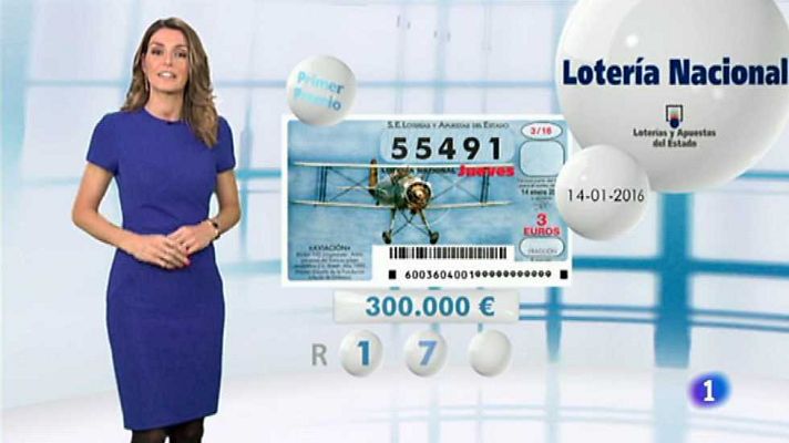 Loterías - Lotería Nacional + La Primitiva + Bonoloto - 14/01/16