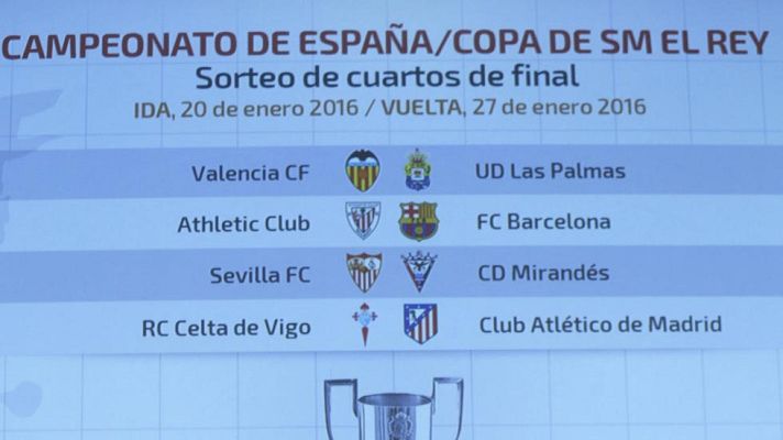 Telediario 1 - Configurados los cuartos de final de la Copa del Rey