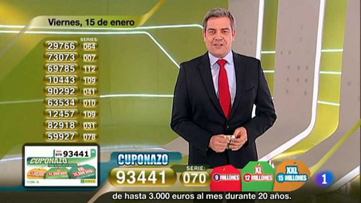 Sorteos ONCE - Sorteo ONCE - 15/01/16