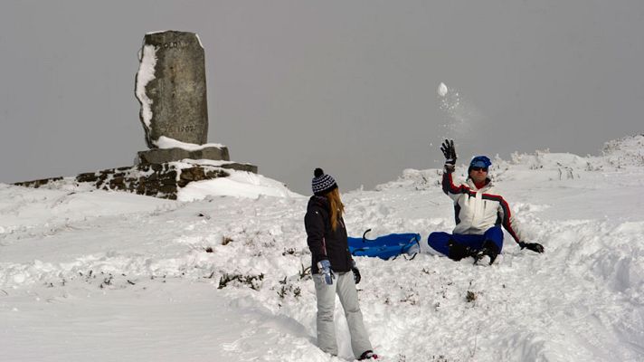 Telediario 1 - Media España amanece congelada