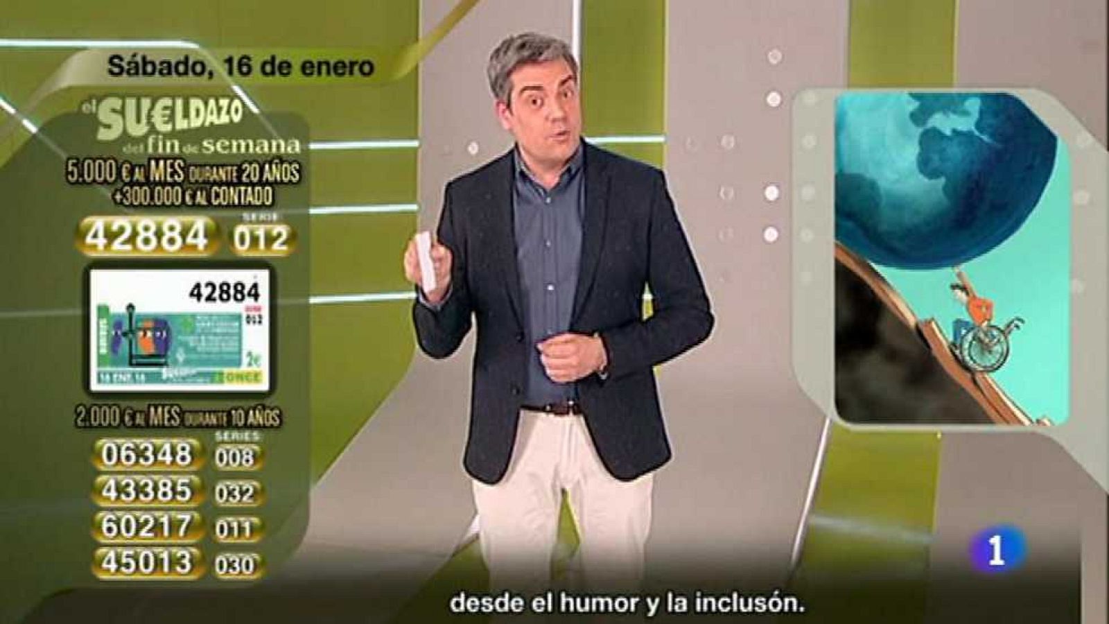 Sorteo ONCE - 16/01/16 - Ver ahora