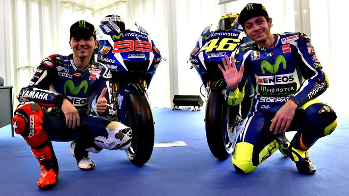 Telediario 1 - Jorge Lorenzo y Valentino Rossi se muestran distantes en la presentación de la nueva Yamaha