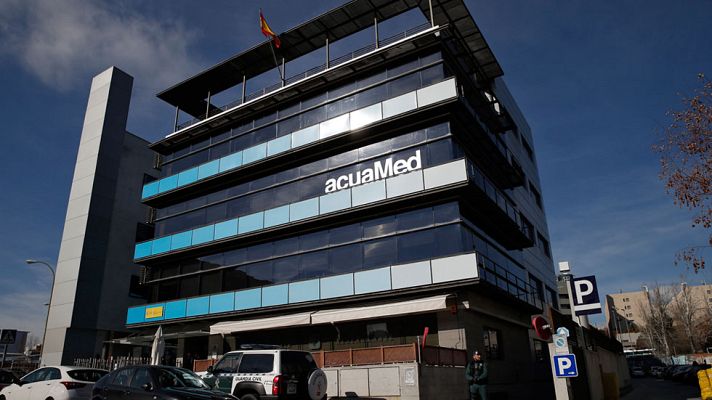 Telediario 1 - Directivos de Acciona y FCC, entre los 13 detenidos por el presunto fraude de Acuamed