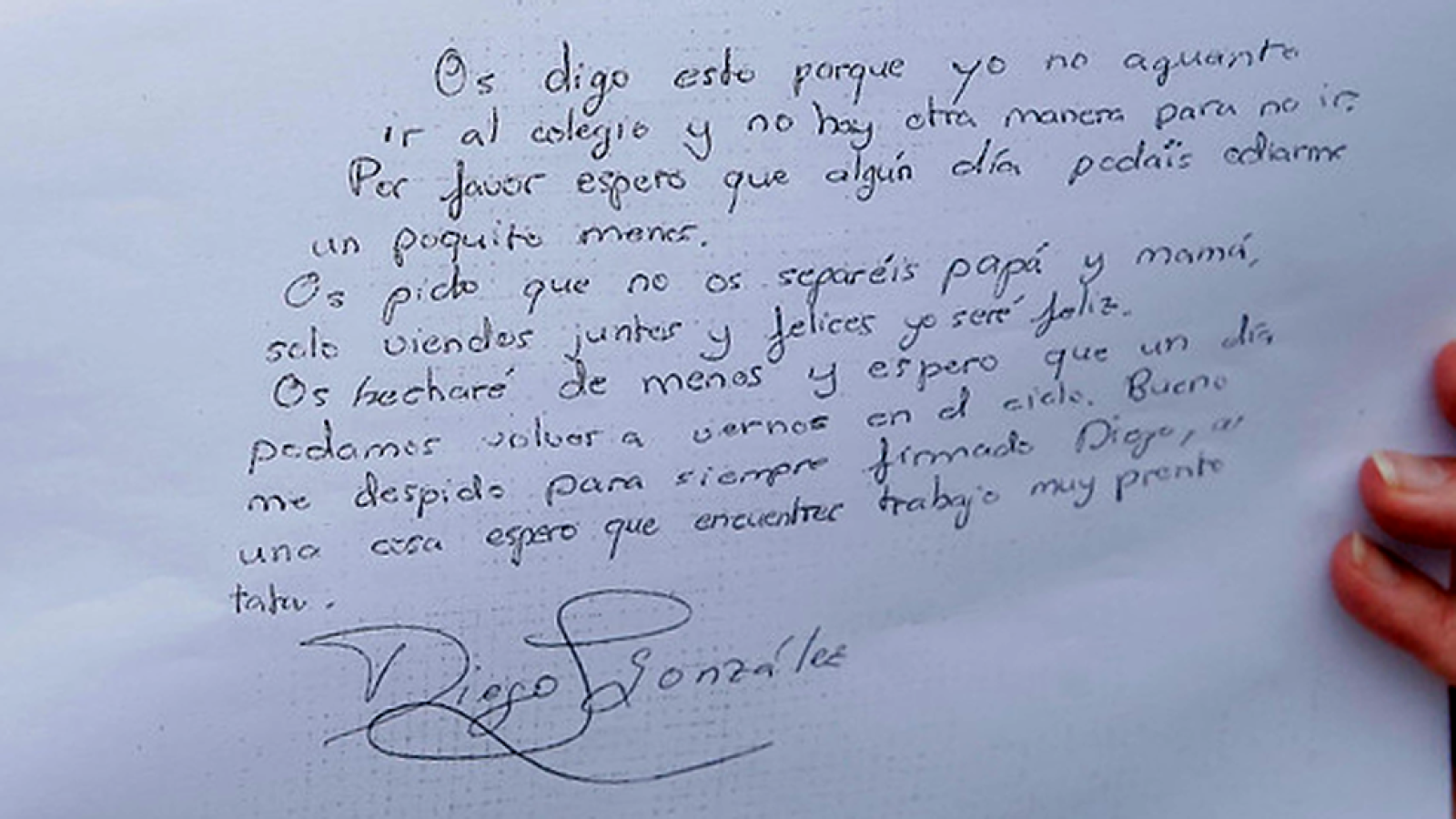 Declaraciones de la forense de la familia de Diego