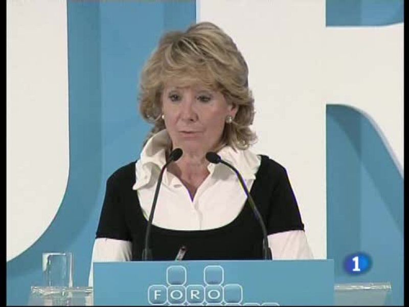 Esperanza Aguirre acusa al PSOE de tener un pasado violento