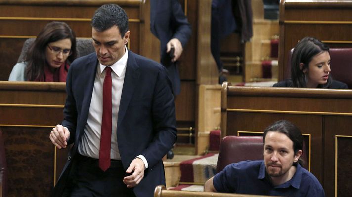 Telediario 1 - Sánchez insiste en esperar el mandato del rey e Iglesias le pide "no dilatar más el tiempo"