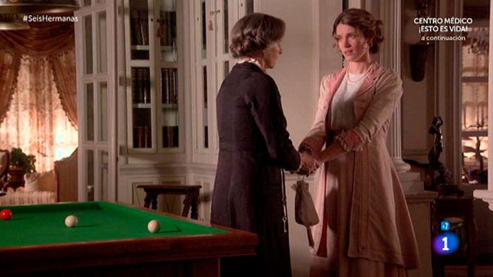 Seis hermanas - Rosalía ayuda a Blanca con los papeles de Rodolfo