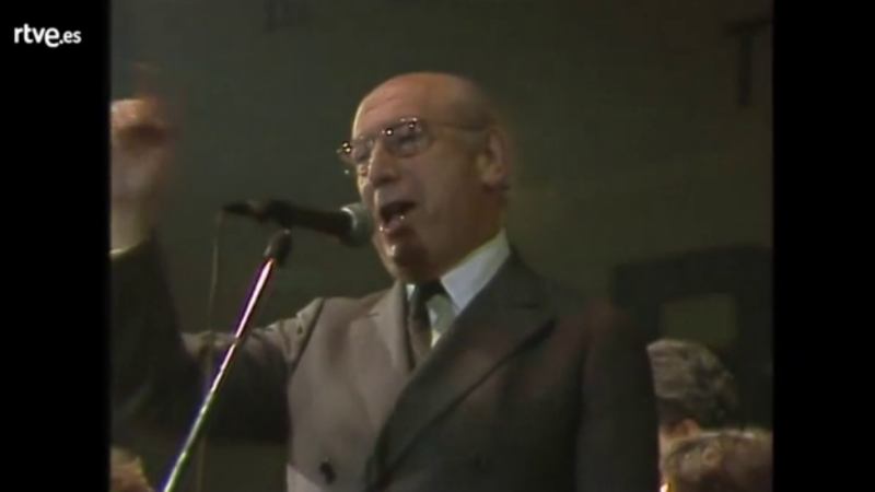 Tercera Gran Fiesta del Estudiante y la Radio - Minibando de Enrique Tierno Galván, alcalde de Madrid