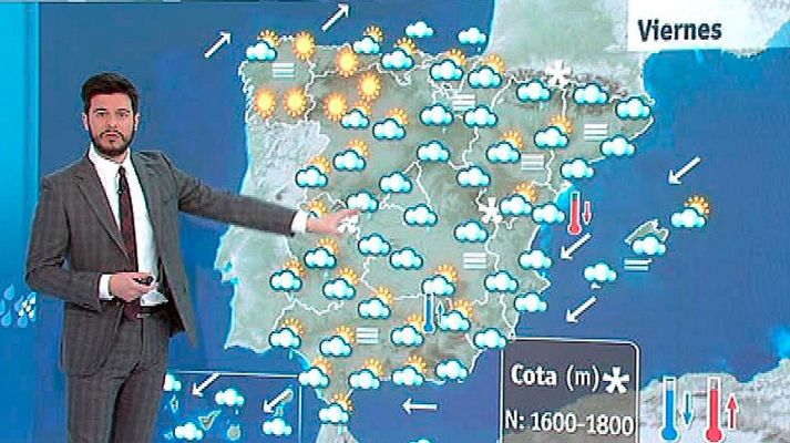 El tiempo - Jornada variable con precipitaciones y nieblas