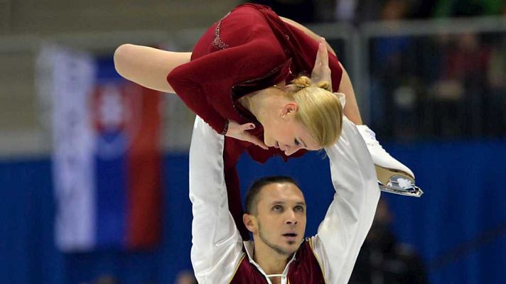 Patinaje sobre hielo - Campeonato de Europa. Programa libre parejas