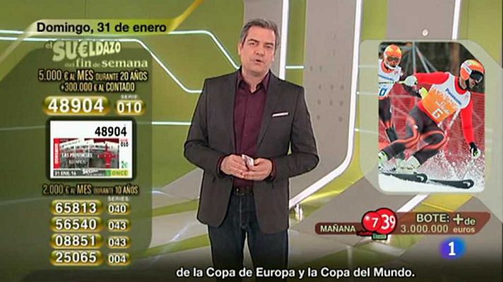 Sorteos ONCE - Sorteo ONCE - 31/01/16