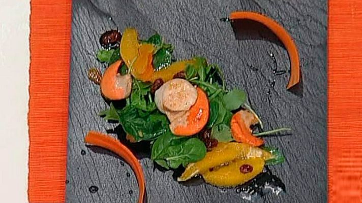 RTVE Cocina - Ensalada de vieiras con vinagreta al cava