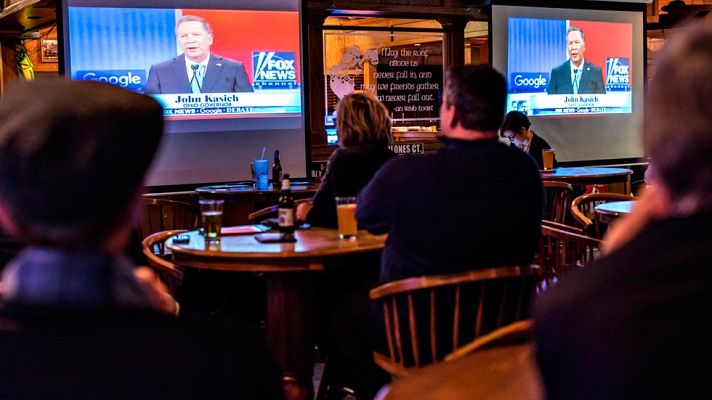 Telediario 1 - Comienza la carrera electoral de las primarias en Estados Unidos