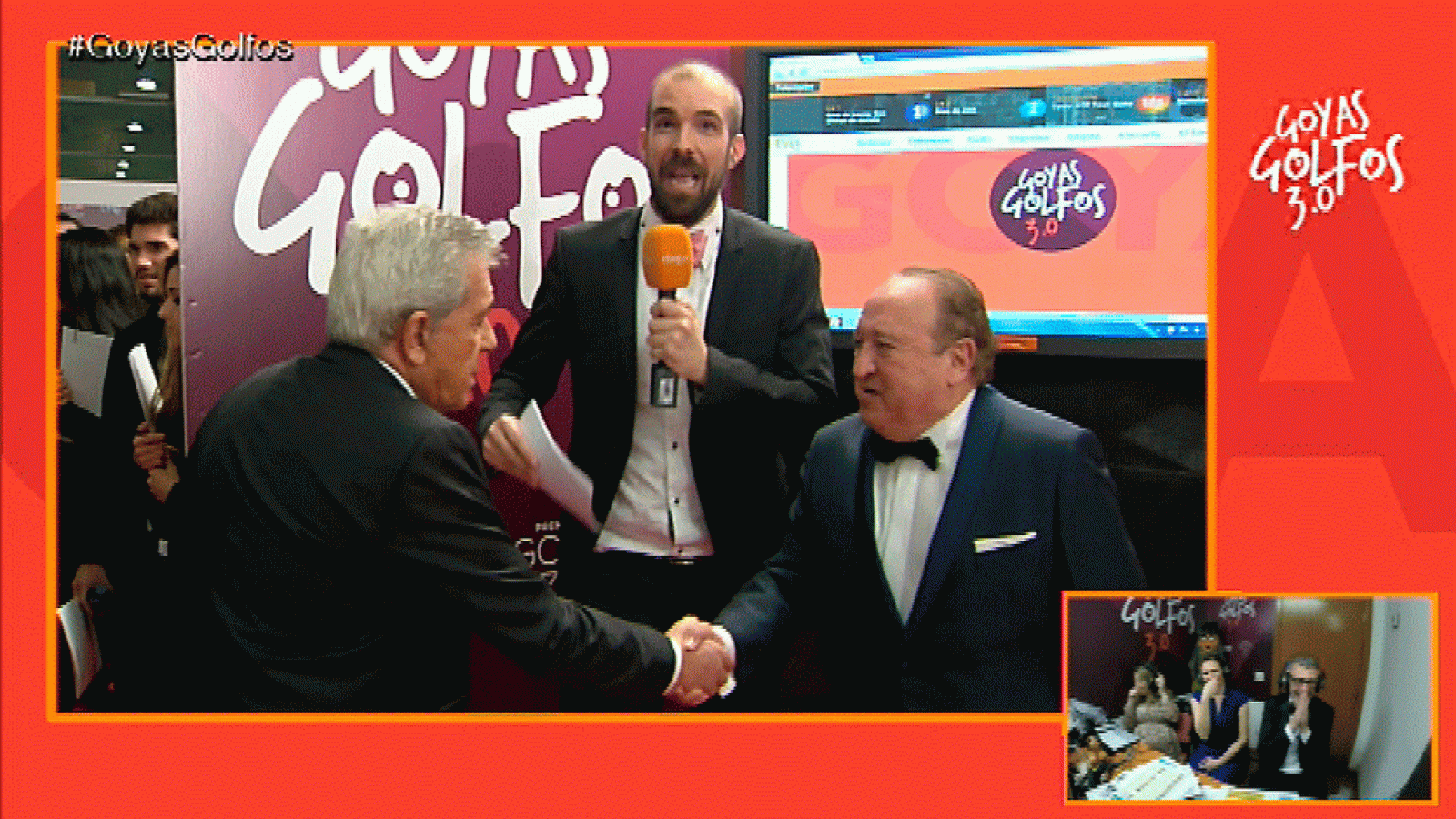 Goyas Golfos 2016 - Esteso se niega a cantar la Ramona y Pajares huye