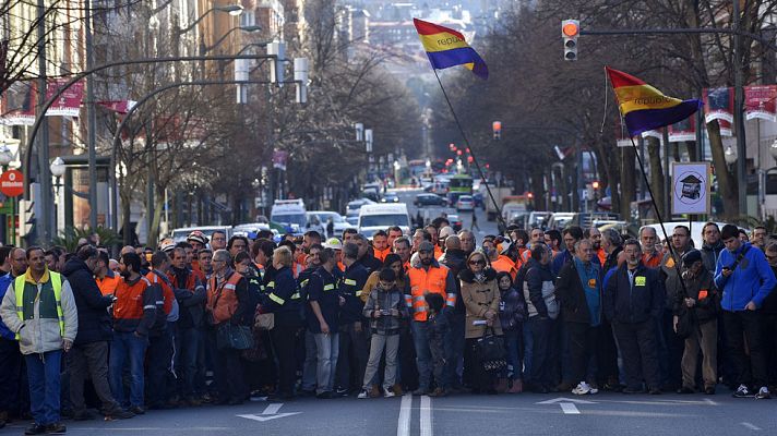 Informativo 24h - Manifestación de los trabajadores de ArcelorMittal en Bilbao