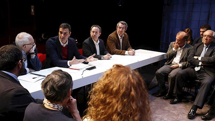 Telediario 1 - Pedro Sánchez insta a las fuerzas del cambio a "dejar atrás" los vetos