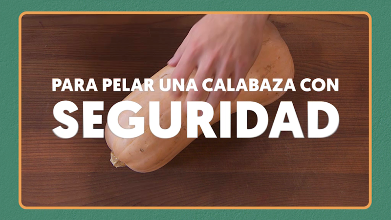 C�mo cortar f�cil una calabaza
