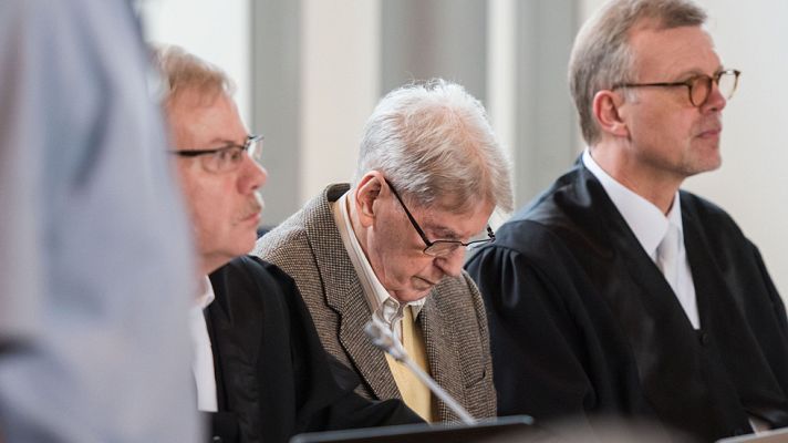 Telediario 1 - Reinhold Hanning de 94 años, ex SS y guardián en Auschwitz, juzgado por colaboración en el Holocausto