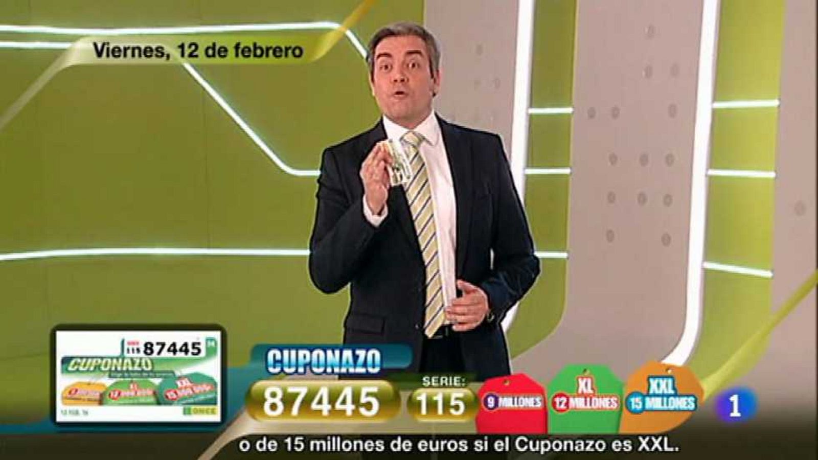 Sorteo ONCE - 12/02/16 - Ver ahora