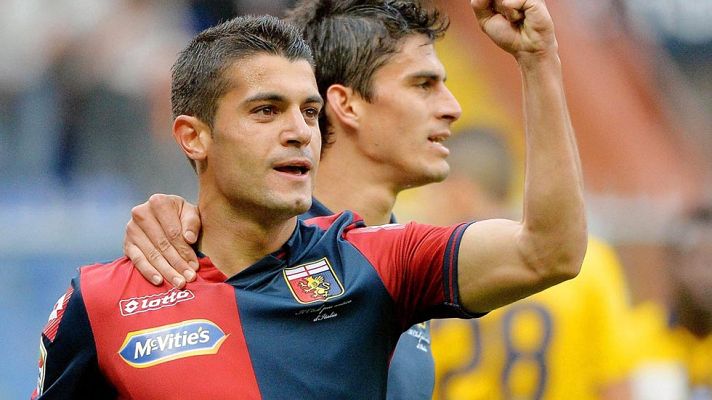 Telediario 1 - Iago Falque, jugador de la Roma, se enfrenta al Real Madrid