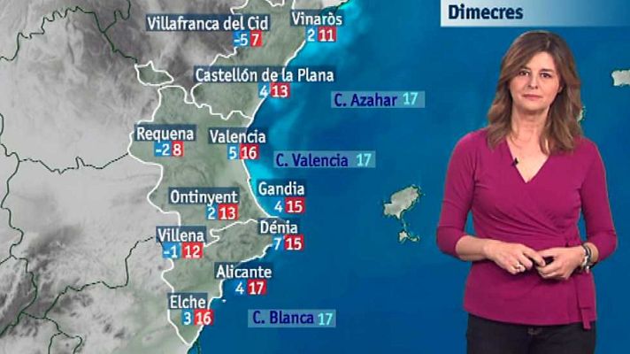 L'informatiu - Comunitat Valenciana - El tiempo en la Comunidad Valenciana - 16/02/16