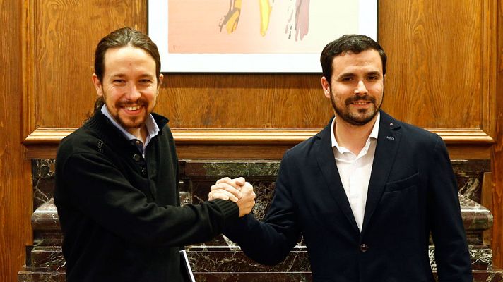 Telediario 1 - Iglesias acepta la propuesta de IU de negociar 'a cuatro' con PSOE y Compromís