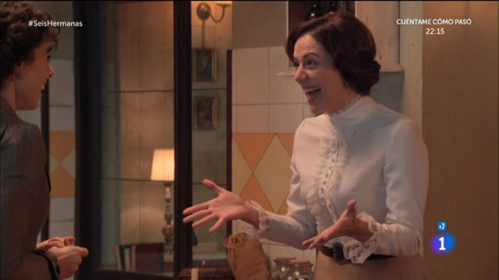 Seis hermanas - Celia y Aurora felices por el éxito de su primera clase