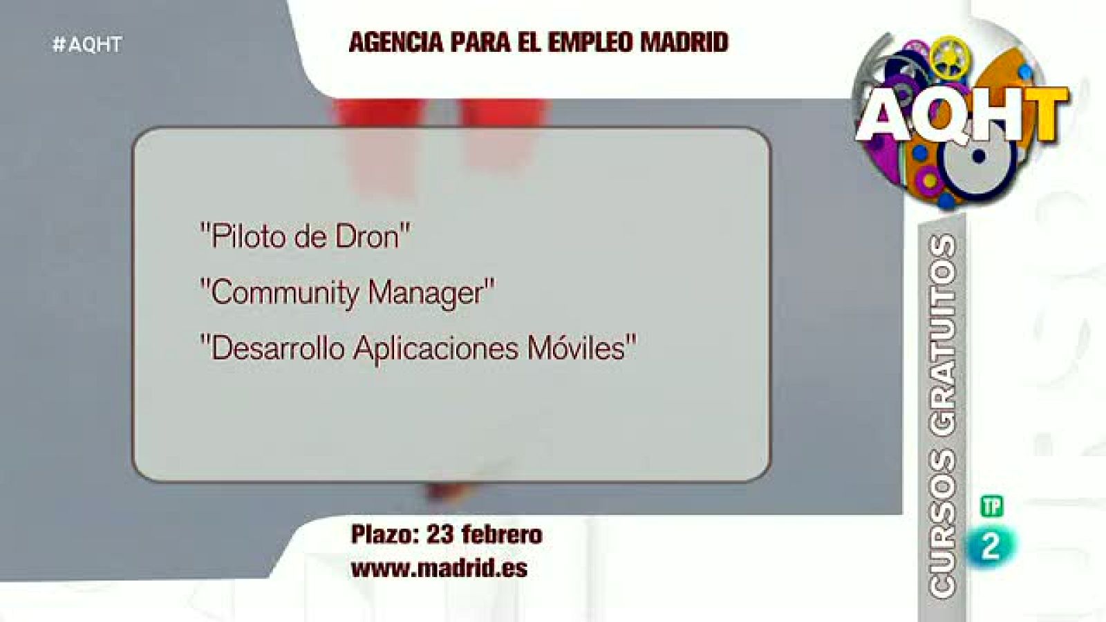 121 cursos gratuitos para 1.800 desempleados en Madrid - Aquí hay trabajo | Ver