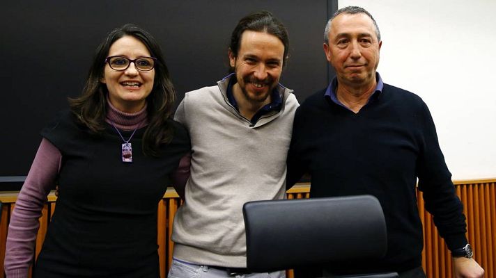 Telediario 1 - Iglesias cree que Sánchez ya ha elegido socios con su 'sí' a la reunión a cuatro