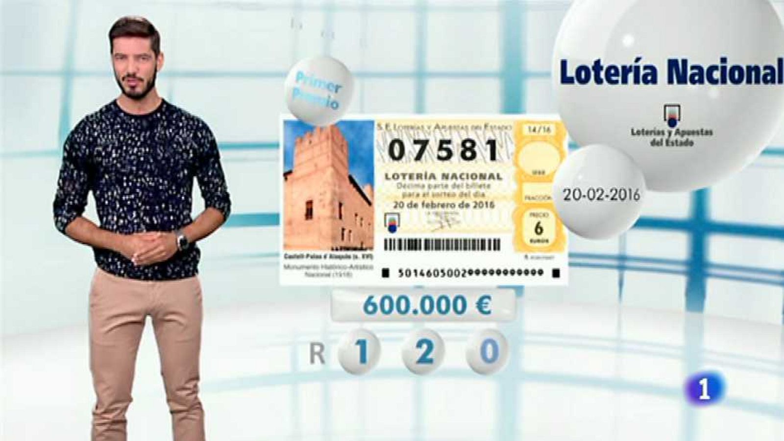 Lotería Nacional - 20/02/16 - ver ahora