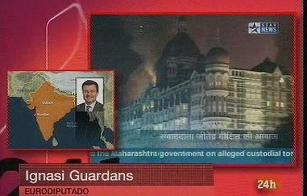 La noche en 24h - Ignasi Guardans, ileso en Bombay