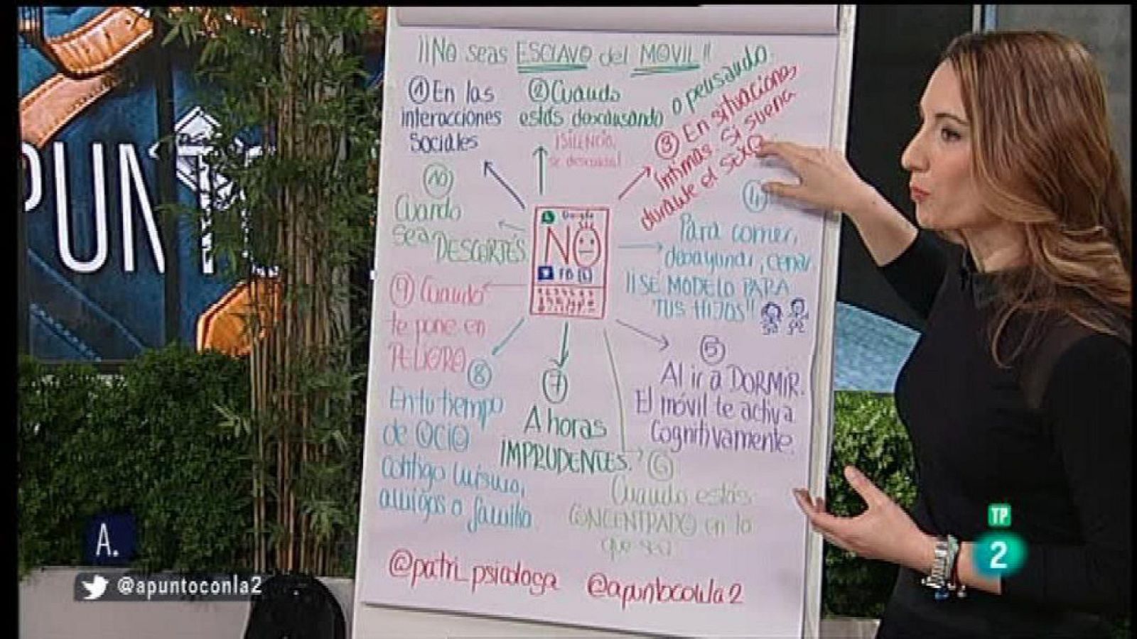 A punto con La 2 - A punto para vivir con Patrícia Ramírez - ¿Somos adictos al móvil?