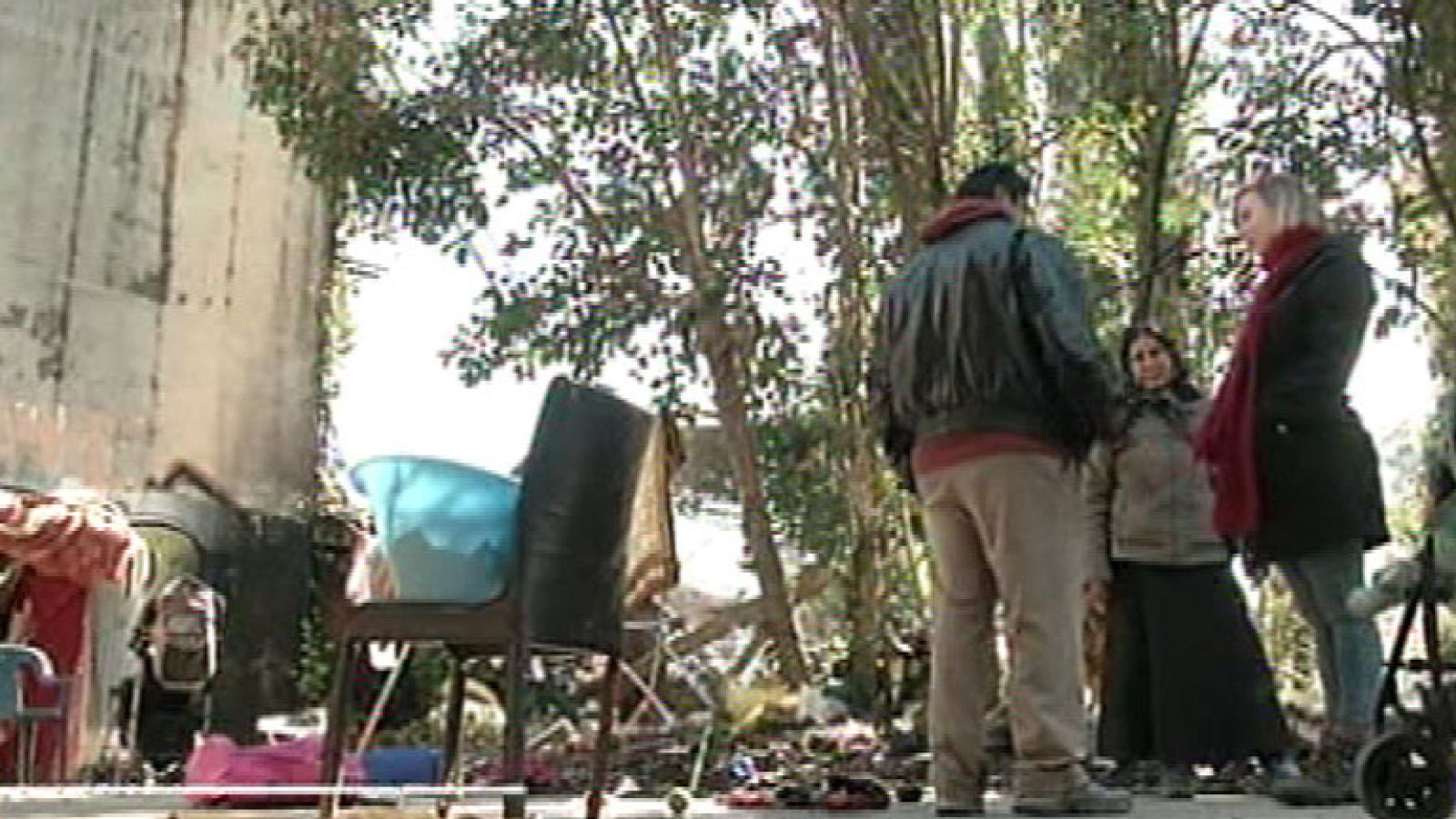 Denuncian la insalubridad de unas chabolas en Pamplona