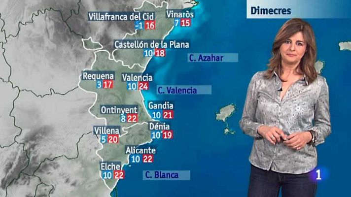 L'informatiu - Comunitat Valenciana - El tiempo en la Comunidad Valenciana - 23/02/16