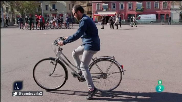 A punto con La 2 - Bicis con dirección invertida