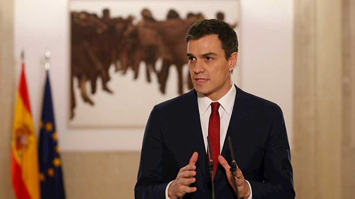 Telediario 1 - Sánchez espera que Podemos "vote sí o se abstenga antes de permitir que siga gobernando Rajoy"