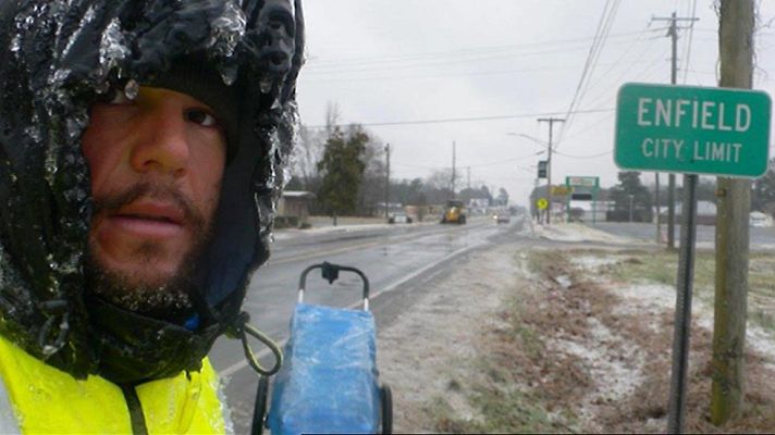 Telediario 1 - Ignacio Dean da la vuelta al mundo a pie