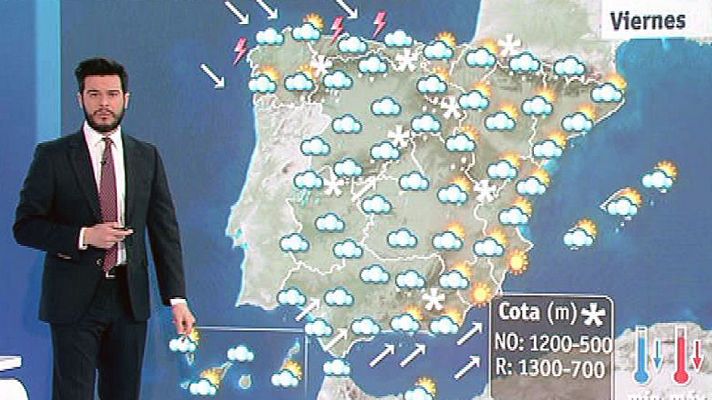 El tiempo - Nevadas en zonas del norte y centro peninsular