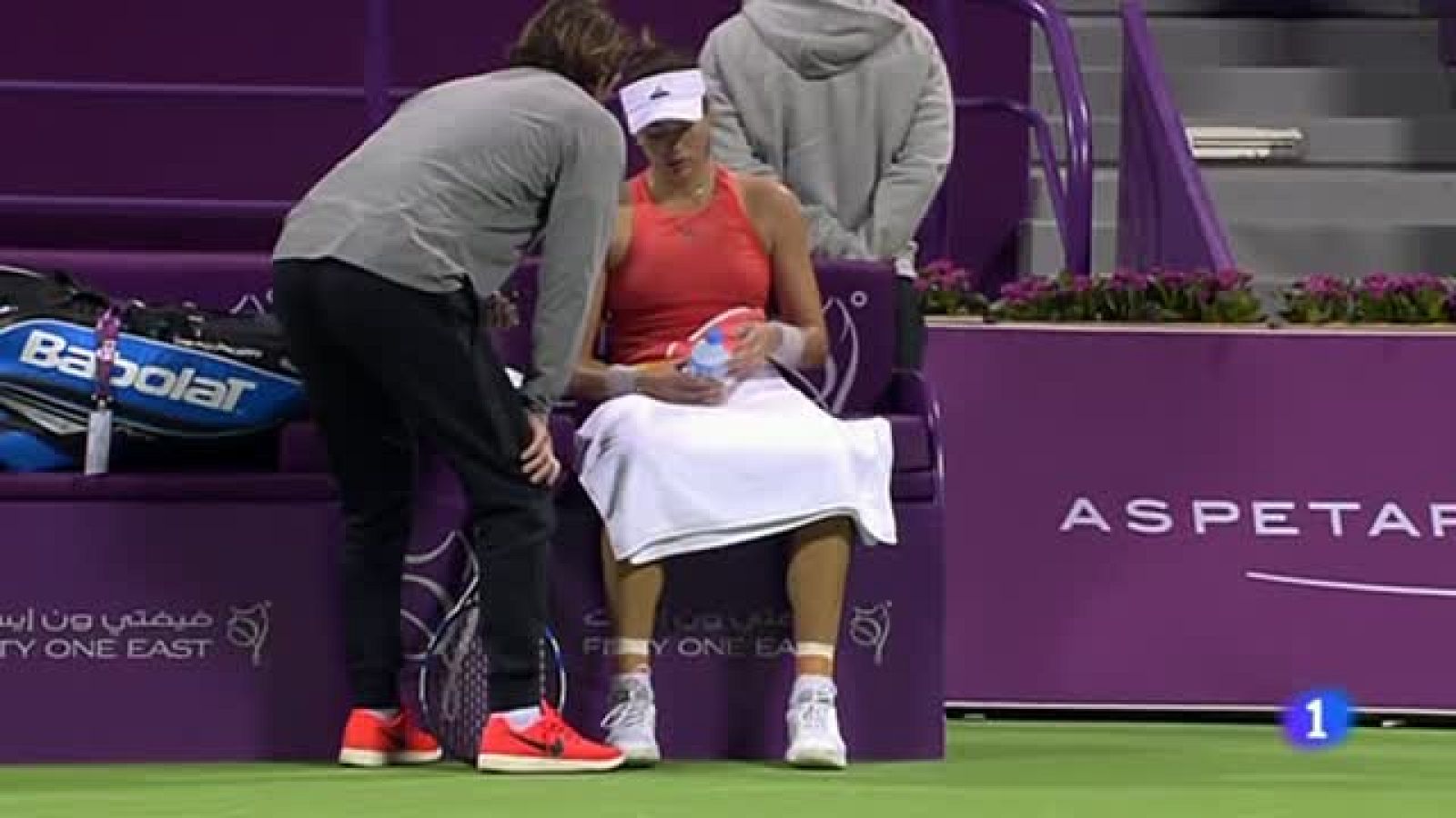 Garbiñe Muguruza explota contra su entrenador | Ver